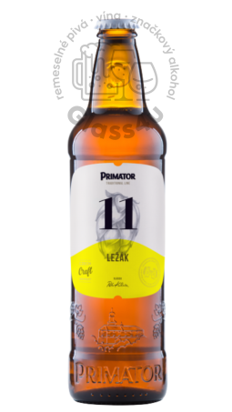 Pivovar PRIMÁTOR - ležiak 11° 4,7% alk., 0,5l vratná fľaša