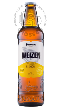 Pivovar PRIMÁTOR - Weizenbier 12° 4,8% alk., 0,5l vratná fľaša