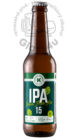 Kamenická IPA 15, obj.alk.6,5%, 0,5l nevrátna fľaša