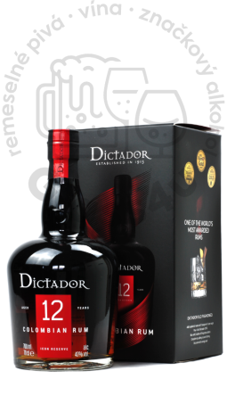 Dictador Rum 12 YO GBX 40% 0,7 l