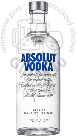 Absolut Blue Vodka 40% 1 l